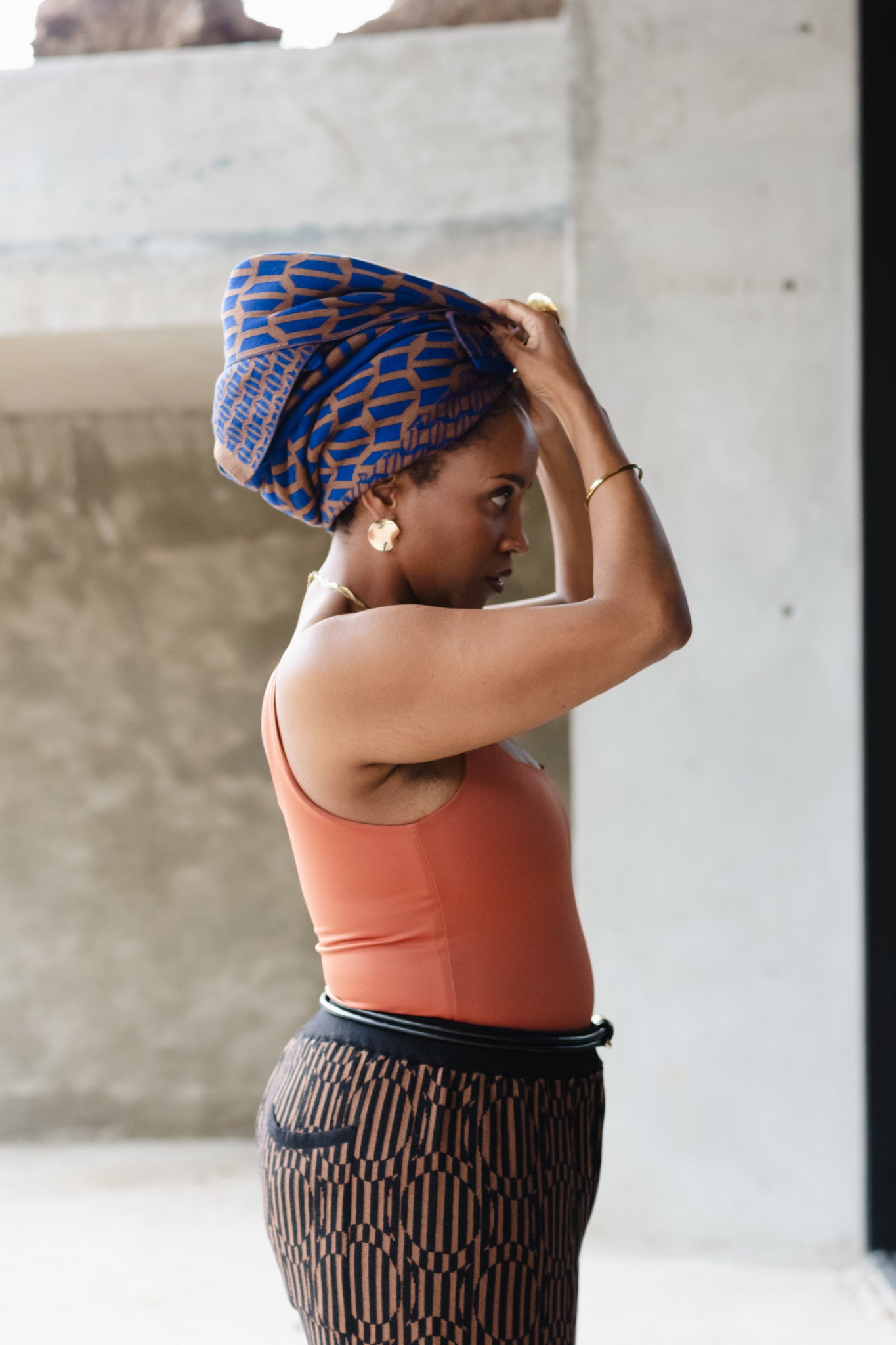 Two-Tone Square Scarf