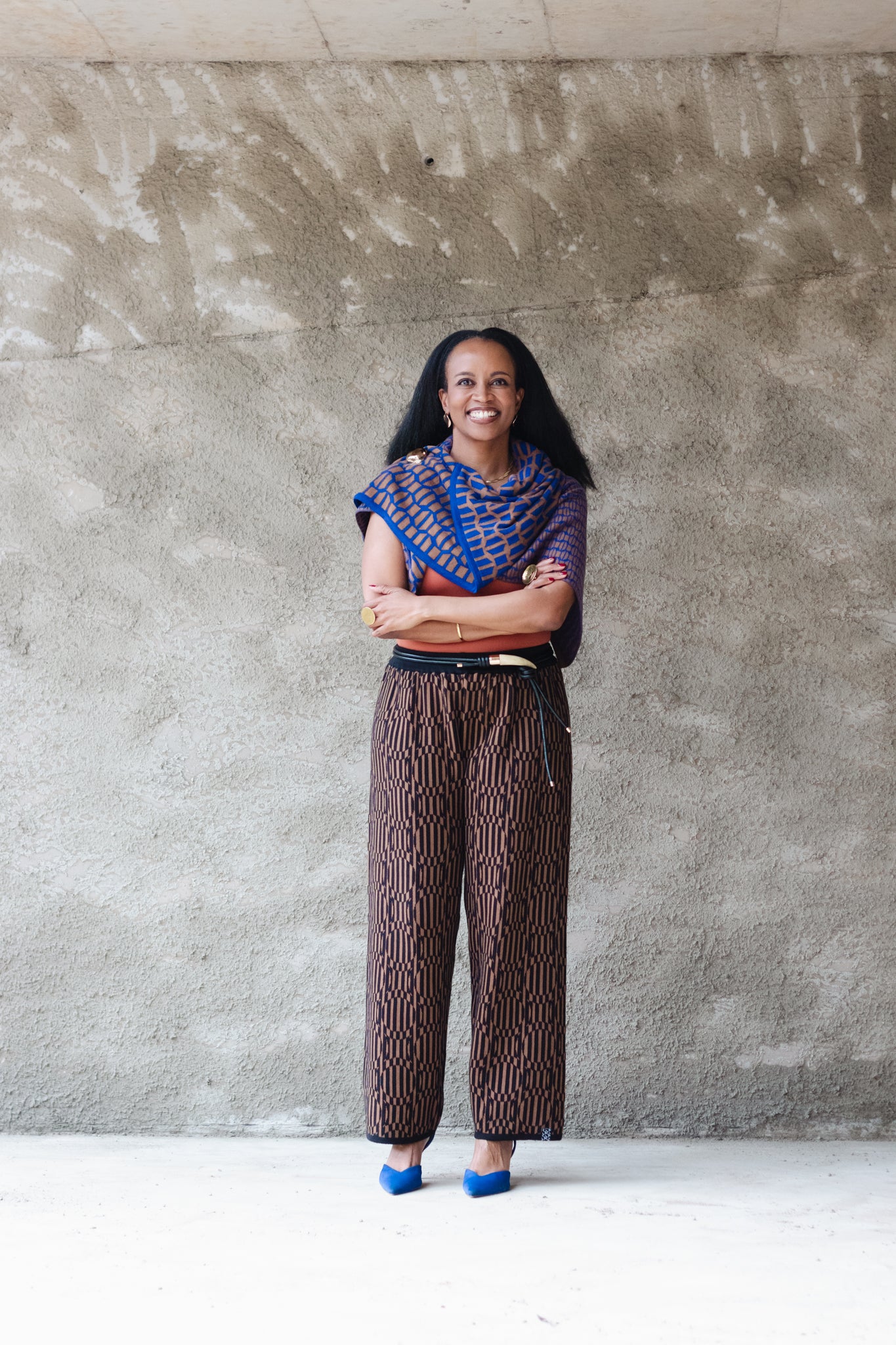 Two-Tone Square Scarf
