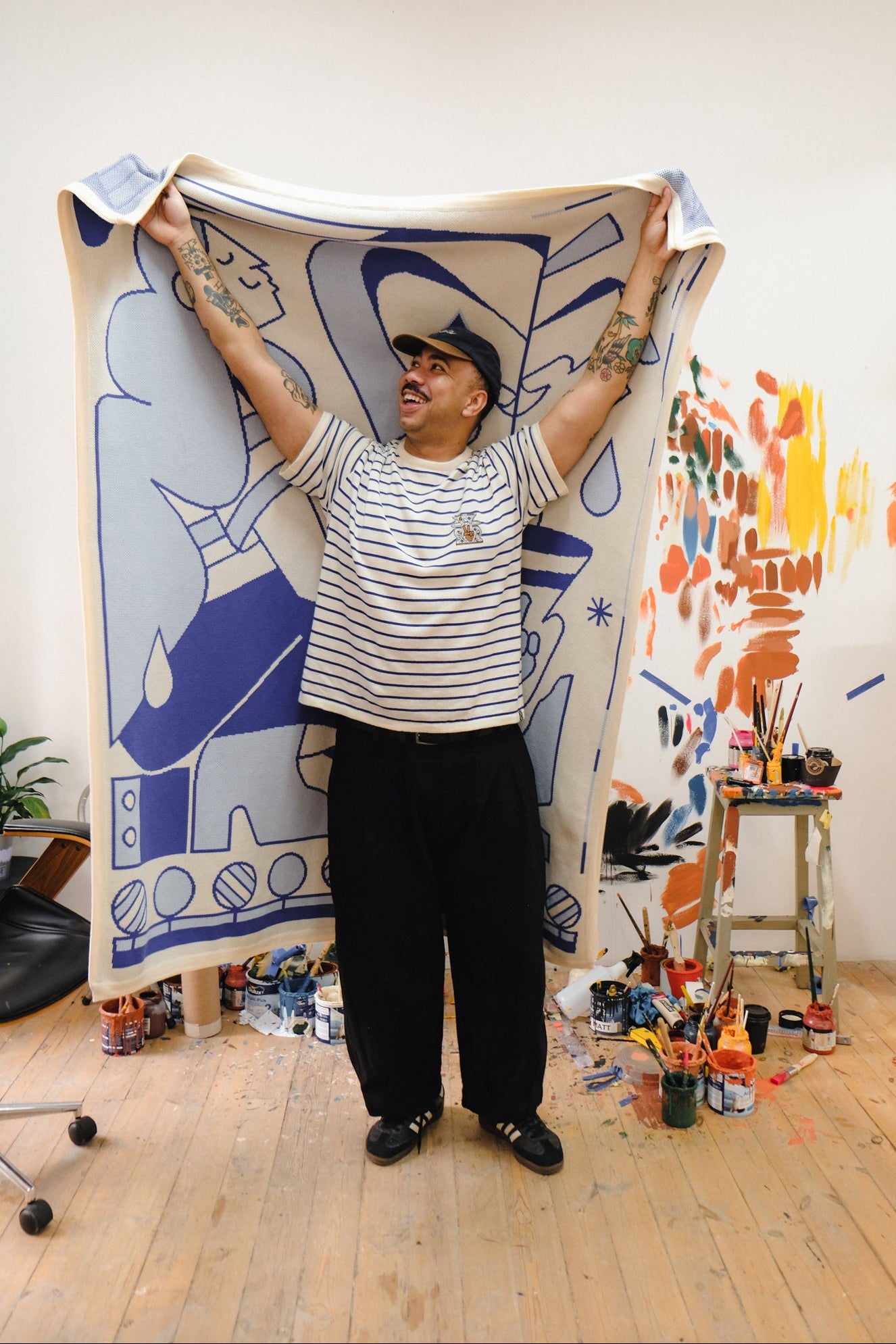 Artist Designed Blanket - From Her Vase x Russell Abrahams